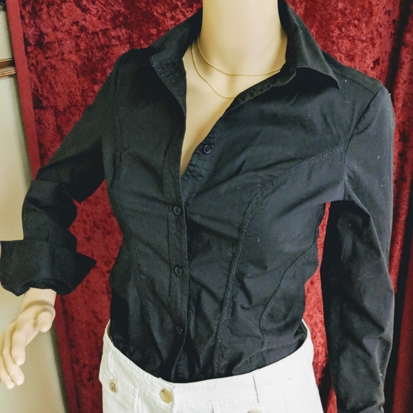 long sleeve button down bodysuit